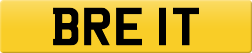 BRE 1T private number plate